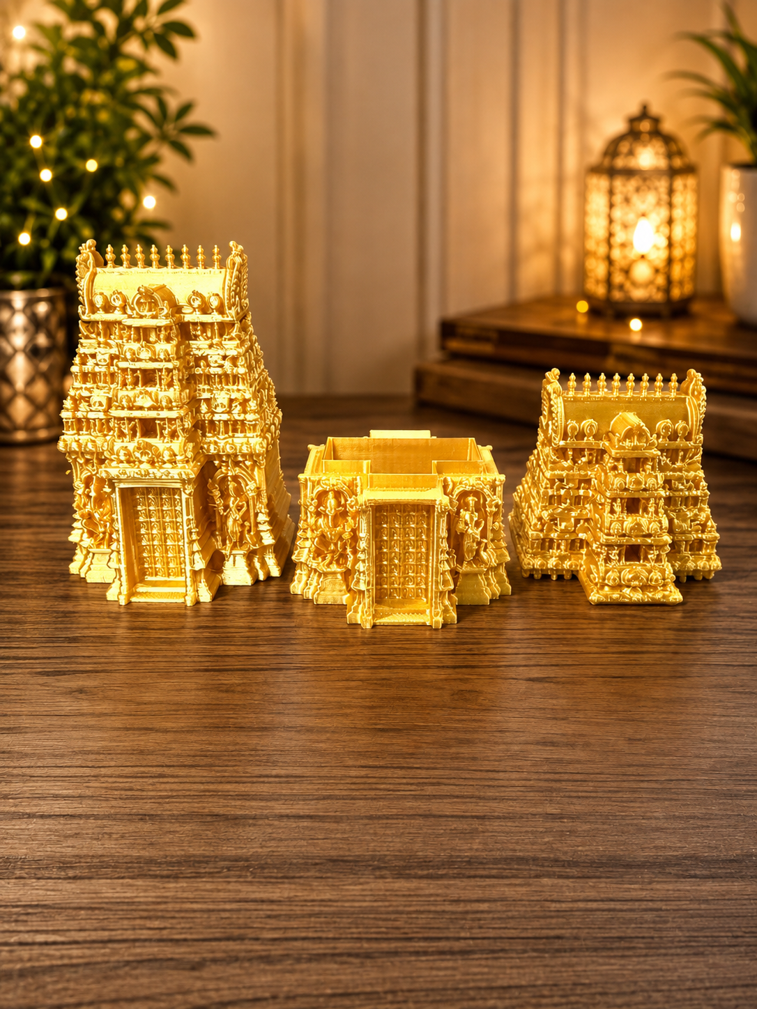 Gopuram Kunkum Chimil | Temple Design | Traditional South India | Decor 7.5CM Tall