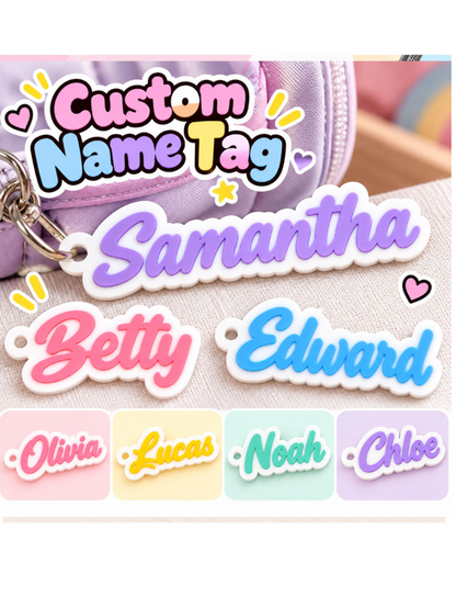 Customised Name Keychains & Tags | Personalised 3D Printed Name Keychain | Custom Gift