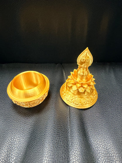 Kalasam Kunkum Chimil | Temple Design | Traditional South India | Decor 10 CM Tall