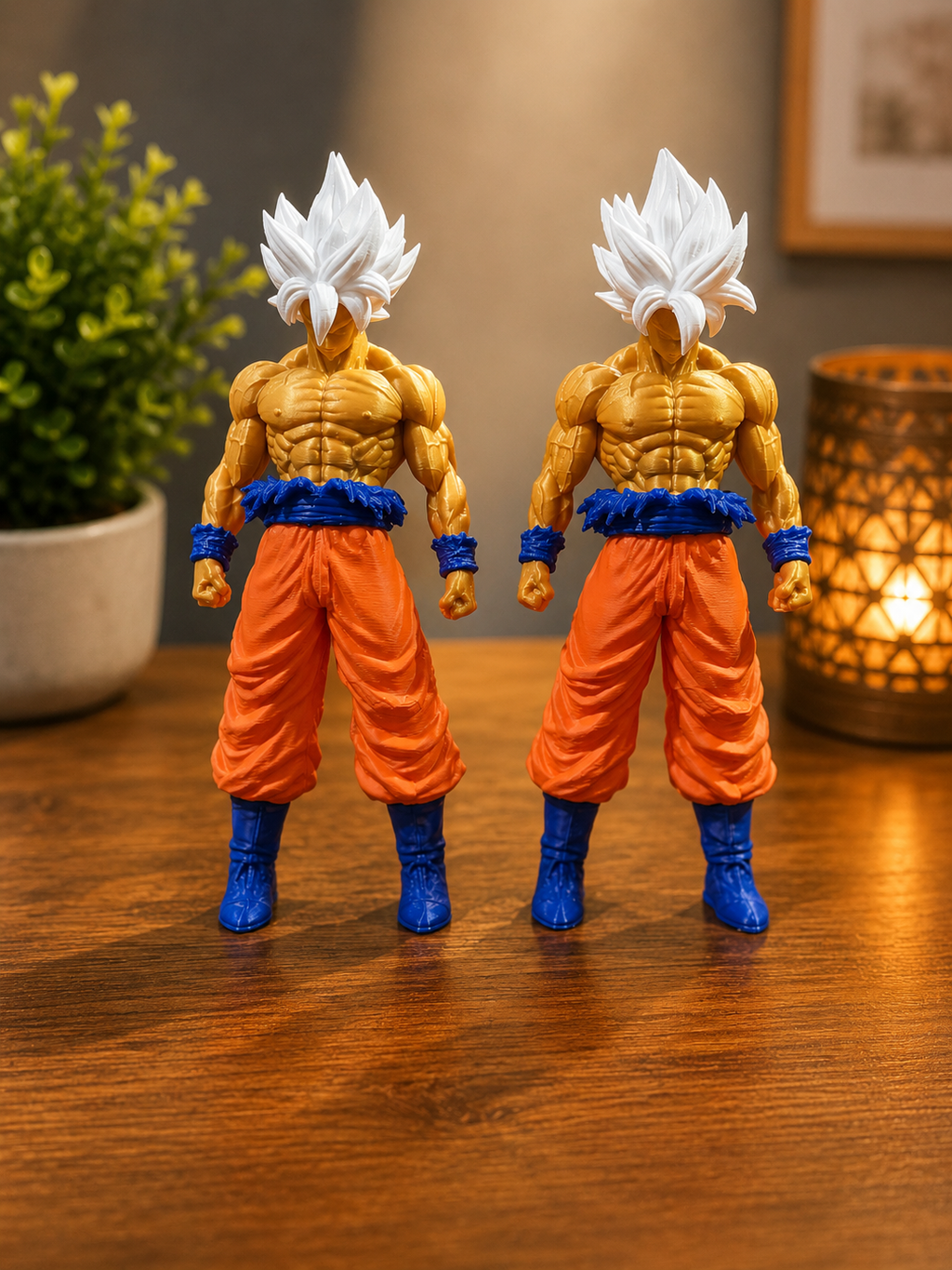Ultra Instinct Inspired GOKU 3D Printed Collectible Anime Figure – Premium Desk Décor & Display Statue (Approx. 20 cm)