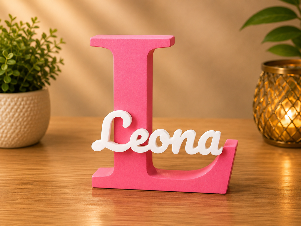 Custom Name Initial Wall Decor | Room Decor | Table Decor | 3D Printed Personalised Gift