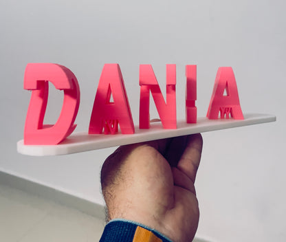 Personalised Dual Name Text Illusion Gift | 3D Printed Couple Name Stand | Custom Name Illusion Decor | Anniversary & Wedding Gift