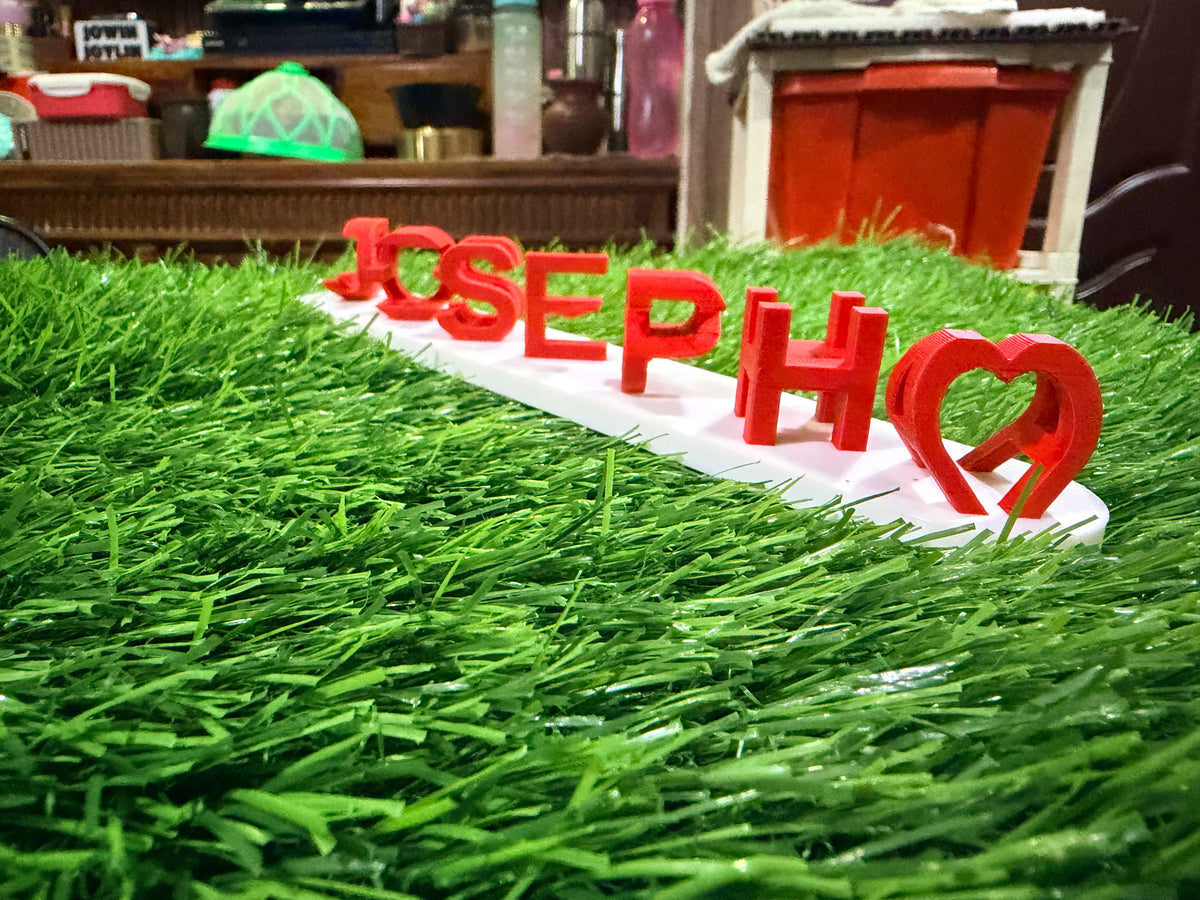 Personalised Dual Name Text Illusion Gift | 3D Printed Couple Name Stand | Custom Name Illusion Decor | Anniversary & Wedding Gift