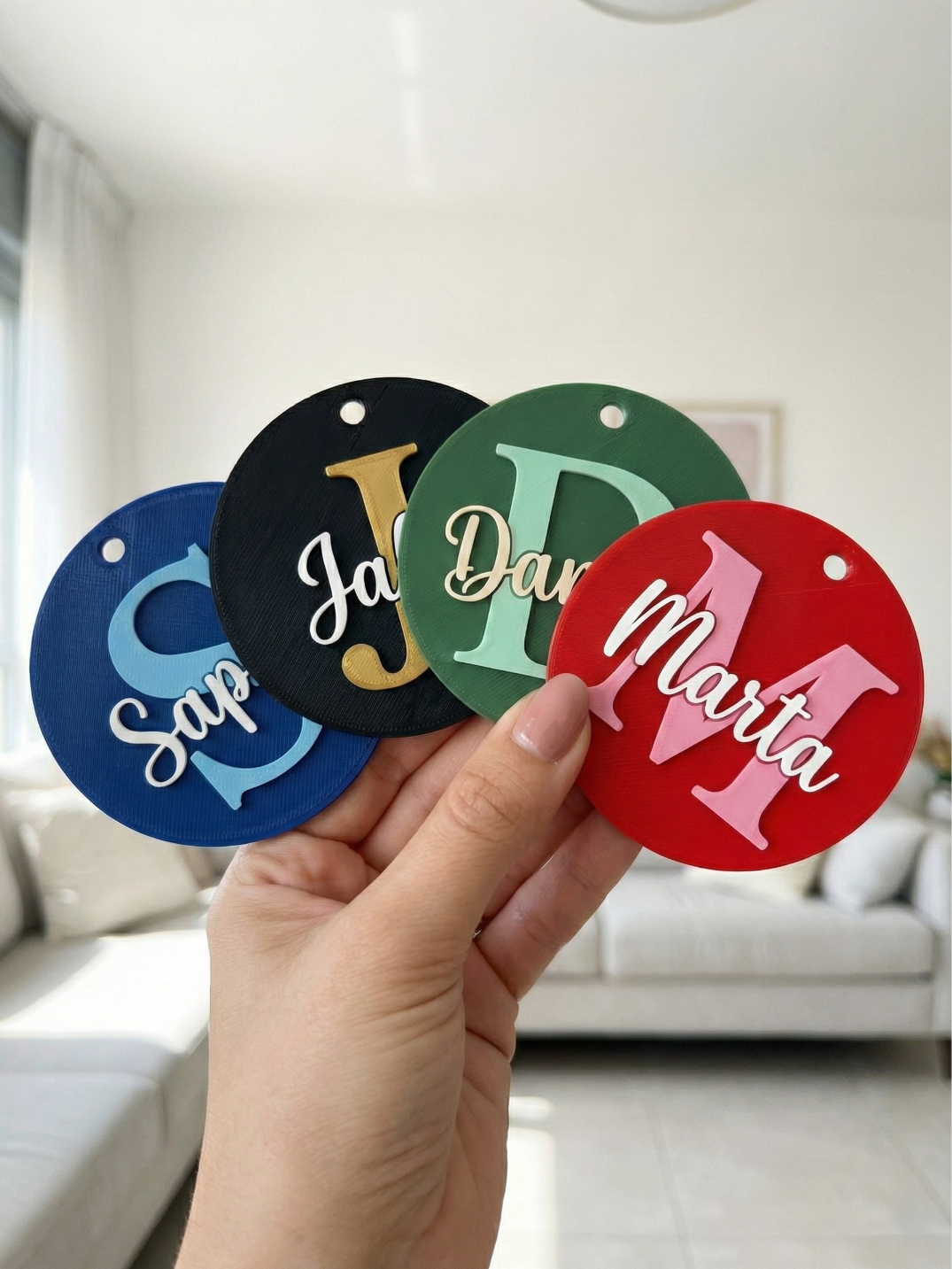 Customised Name Keychains & Tags | Personalised 3D Printed Name Keychain | Custom Gift