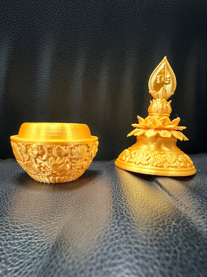 Kalasam Kunkum Chimil | Temple Design | Traditional South India | Decor 10 CM Tall