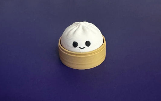 3D Printed Dumpling Fidget Toy | Cute Stress Relief Clicker