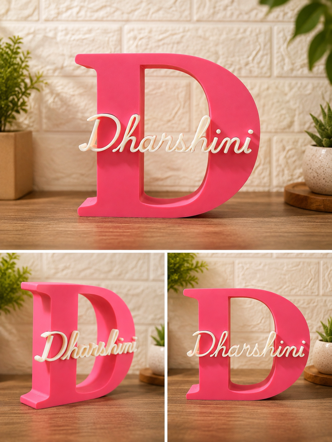 Custom Name Initial Wall Decor | Room Decor | Table Decor | 3D Printed Personalised Gift
