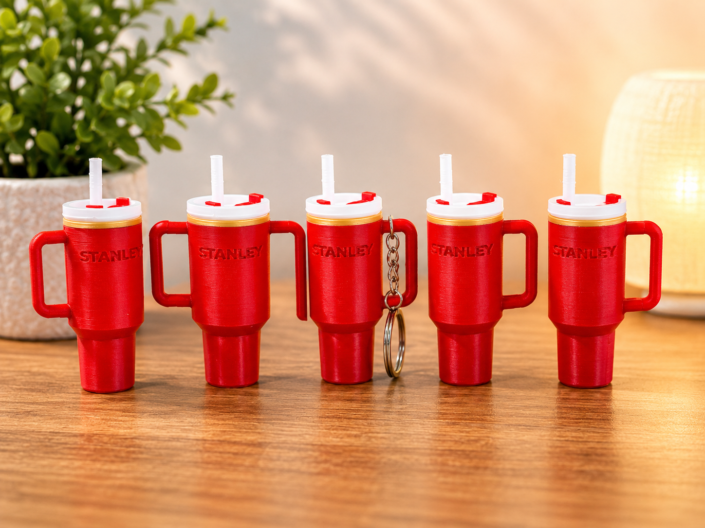 Mini Tumbler Keychain – 3D Printed Cup Keyring | Cute Coffee Mug Keychain | Lightweight Bag Charm | Gift for Coffee Lovers