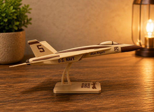 3D Printed Fighter Jet Kit Card – Desert Tan & Brown Snap-Fit Aircraft Model