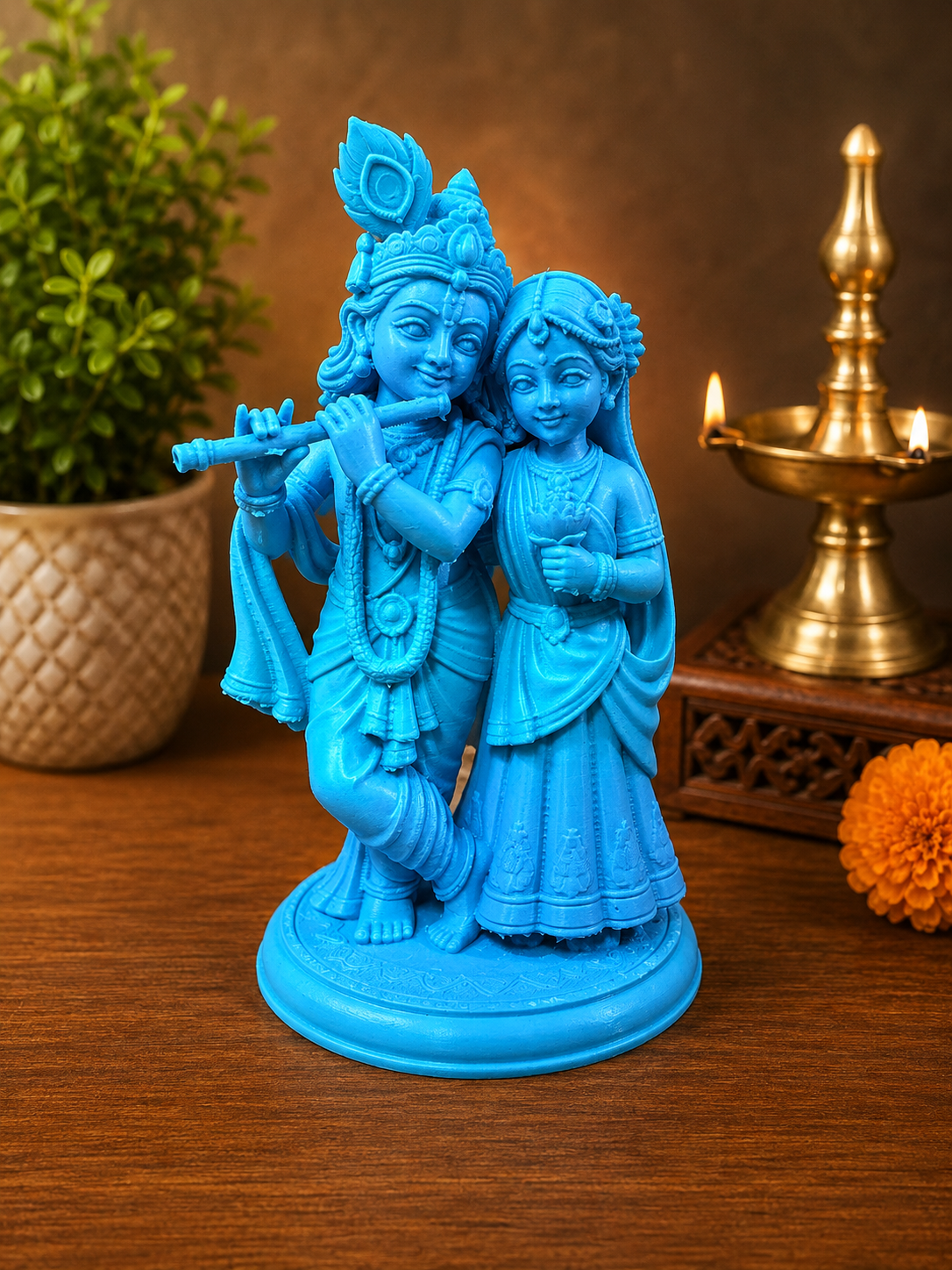 Krishnan & Radha Printed in your colour choice | Customisation