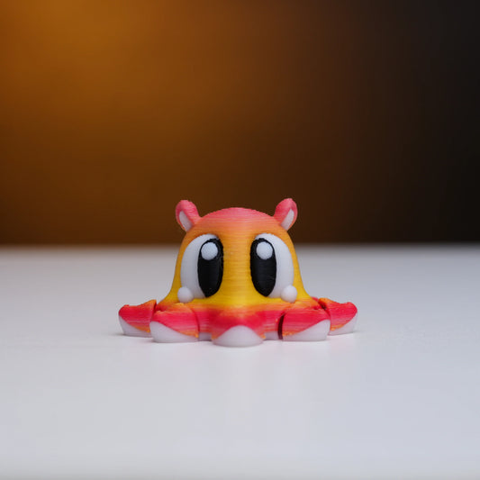 Kawaii Octopus Keychain | Articulated Flexi PLA Charm