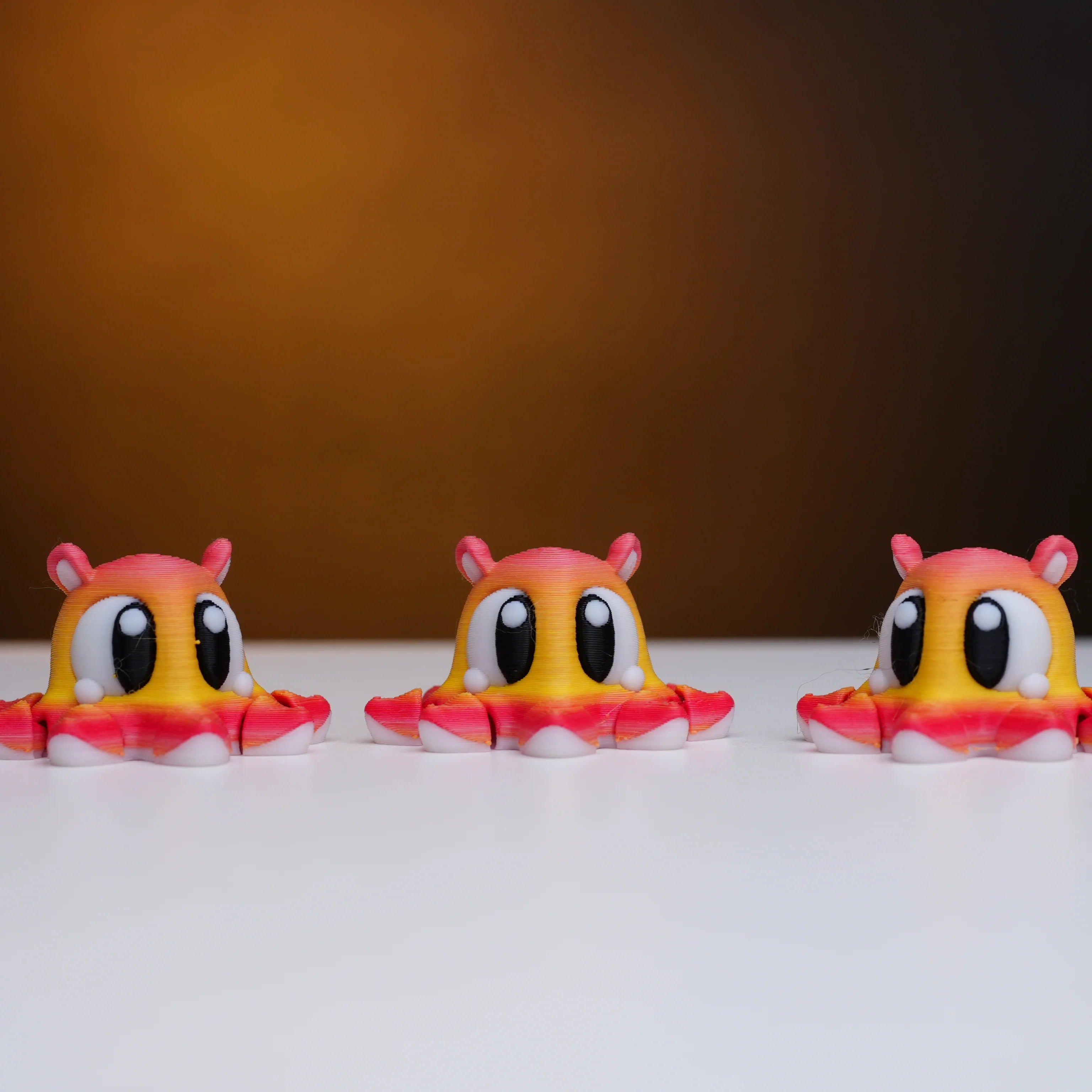 Cute 3D Printed Kawaii Octopus Keychain – Articulated Flexi Mini Keychain | Multicolor PLA | Pocket Charm