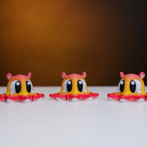 Cute 3D Printed Kawaii Octopus Keychain – Articulated Flexi Mini Keychain | Multicolor PLA | Pocket Charm
