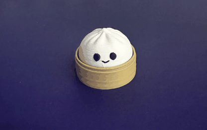 3D Printed Dumpling Fidget Toy | Cute Stress Relief Clicker